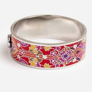 NWT Johnny Was Red saba hinged Floral Bracelet